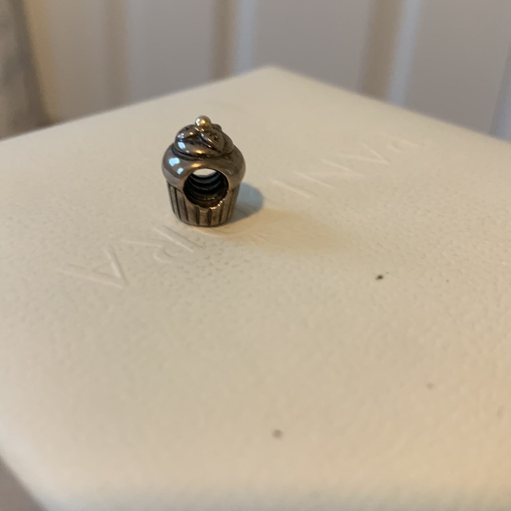 Pandora Cupcake Two Tone Retired Authentic Charm - image 2